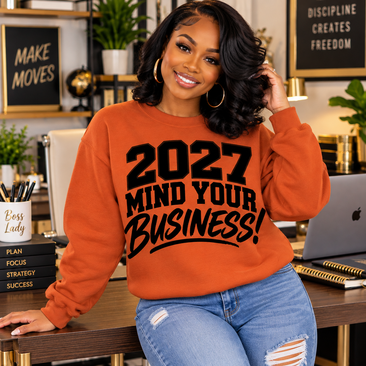 11 inch 2027 Mind Your Business Screen Print
