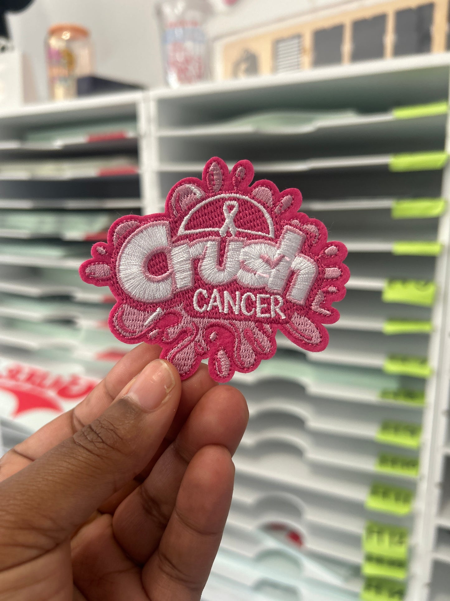 Crush Cancer Hat Patch