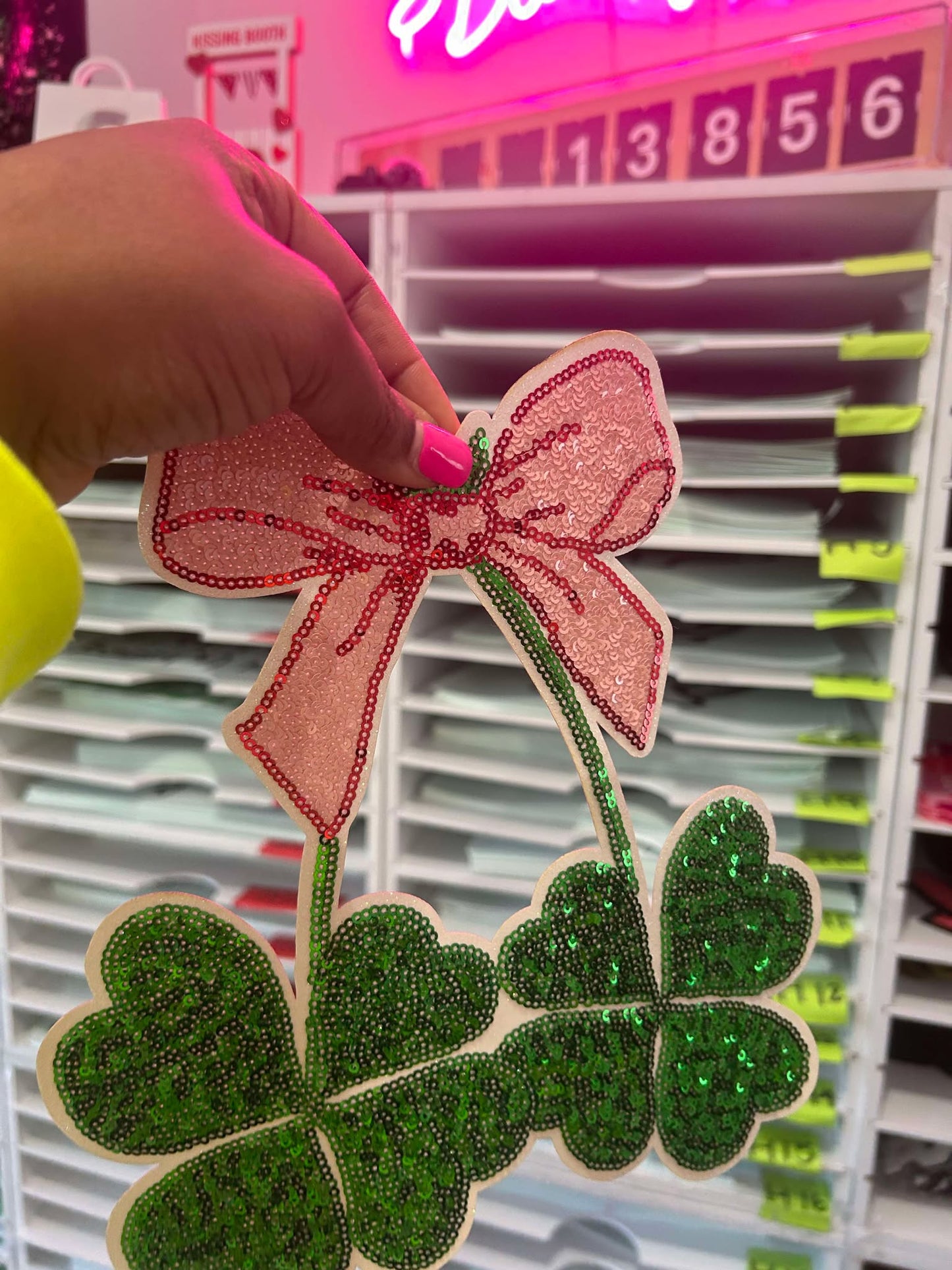 Four Leaf Chenille Patch