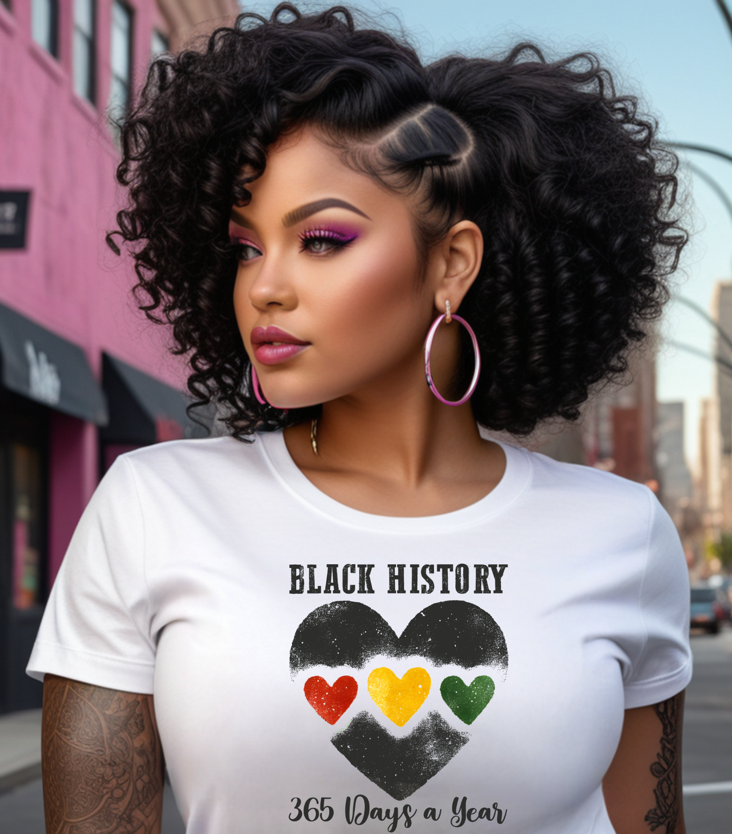 4 Hearts Black History 365 DTF TRANSFER
