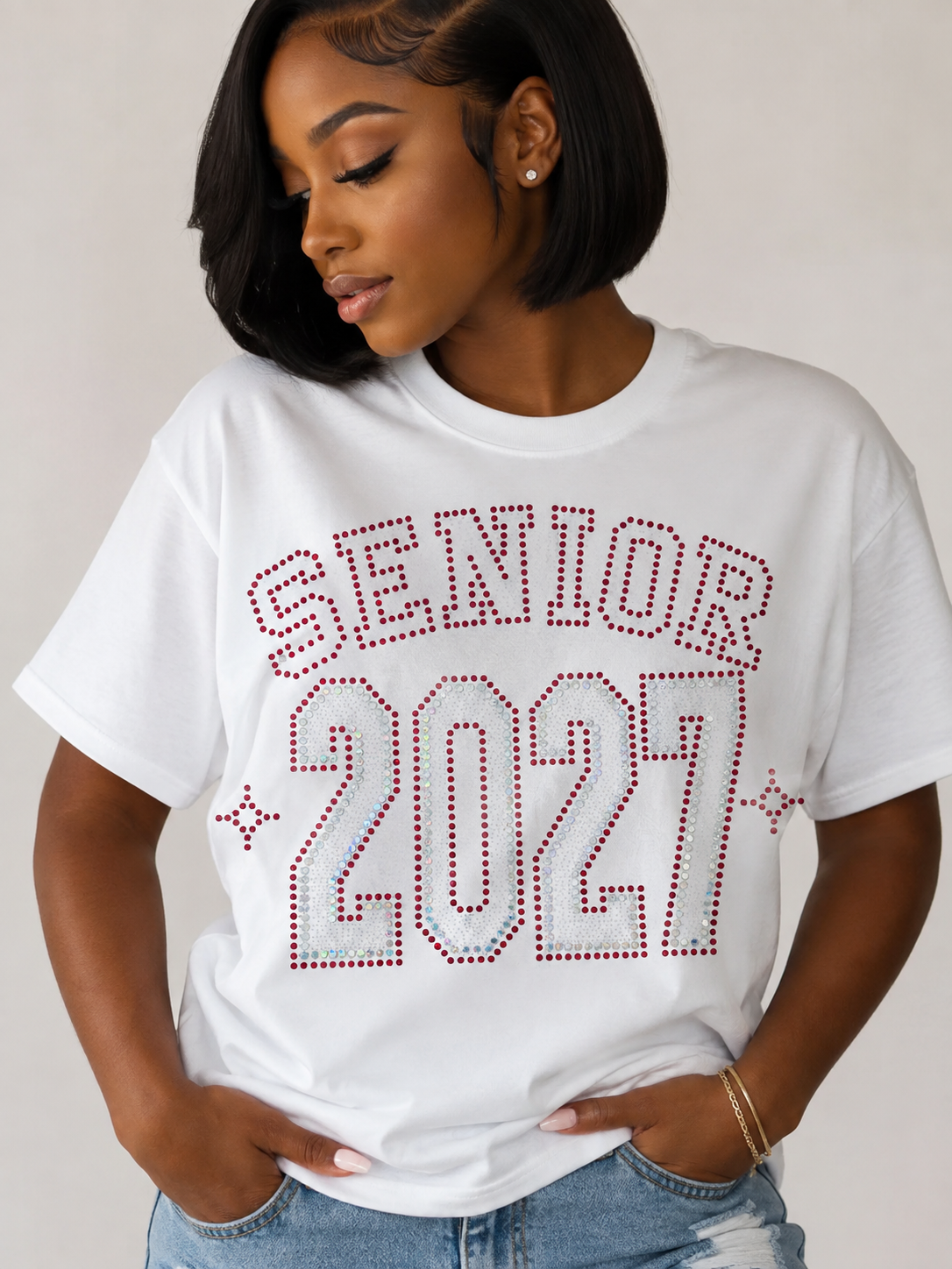 Senior 2027 Spangle Transfer, Heat Transfer