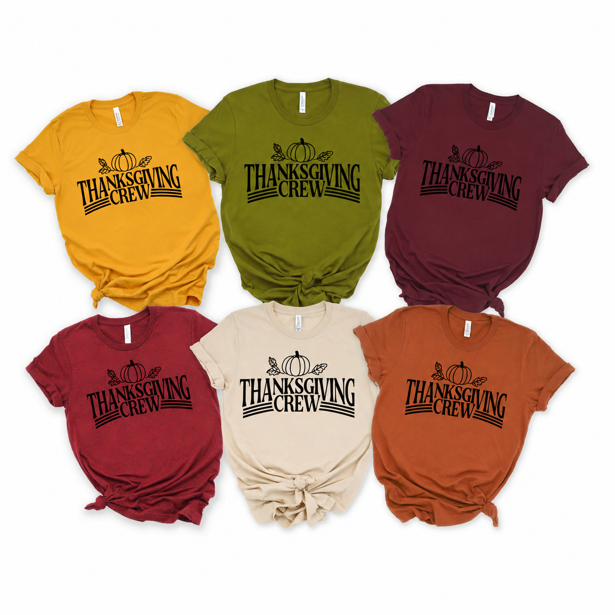 Thanksgiving Crew Single Color Screen Prints |