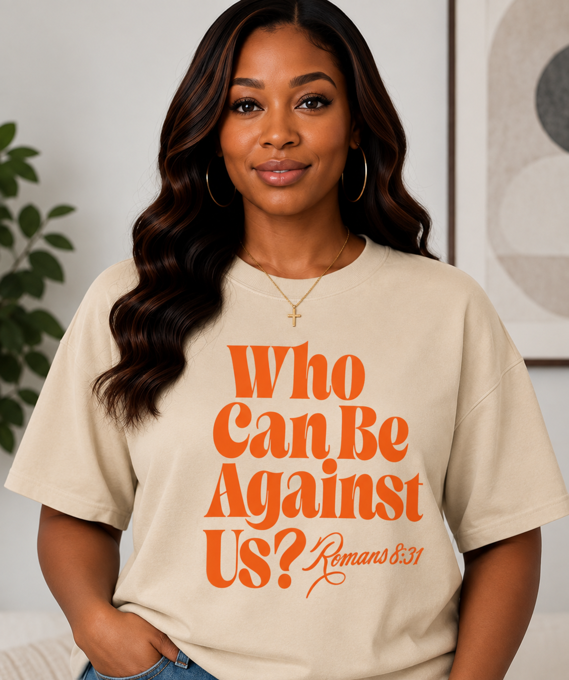 Who can be Against us Tee Shirt