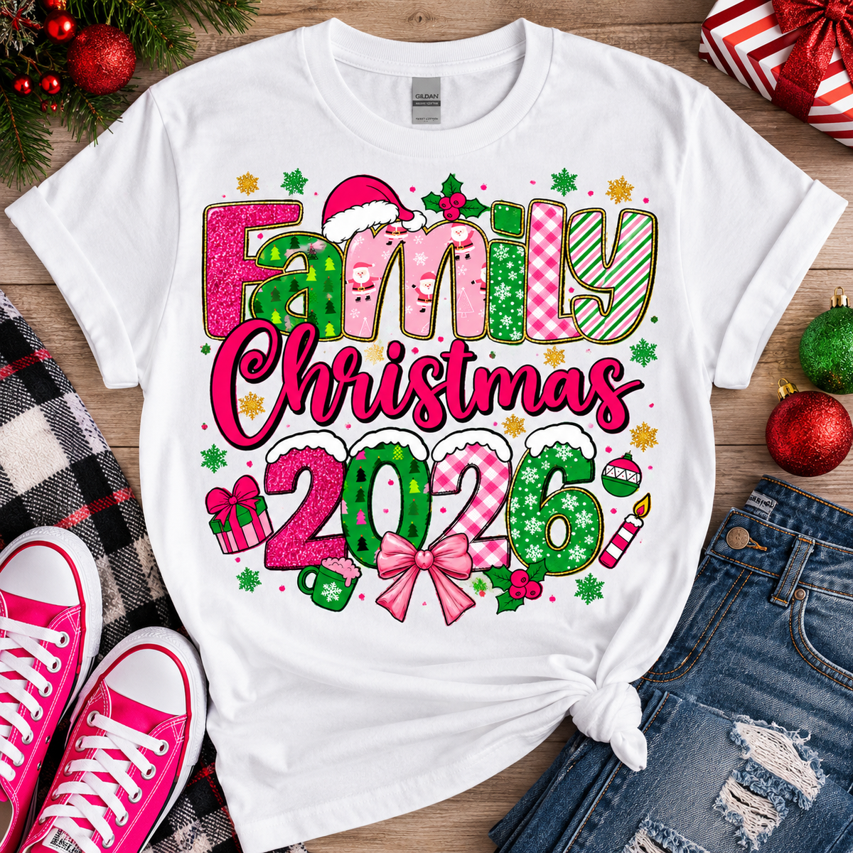 Family Christmas 2026 Tee Shirt