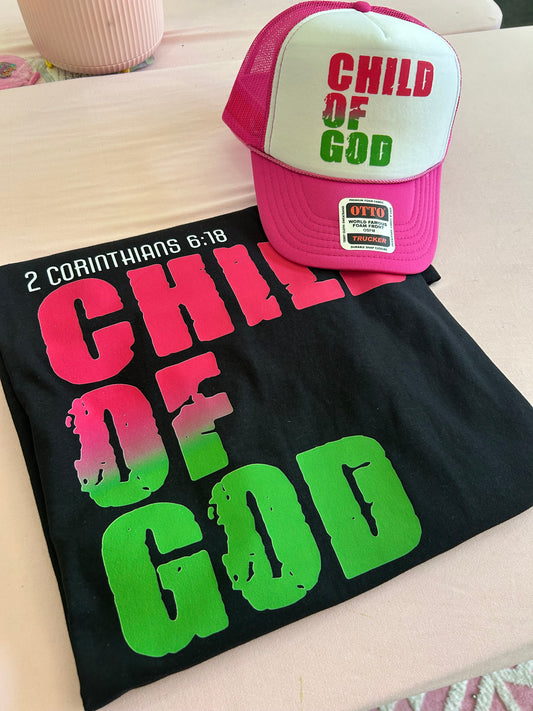 Child of  God T-Shirt and hat transfers
