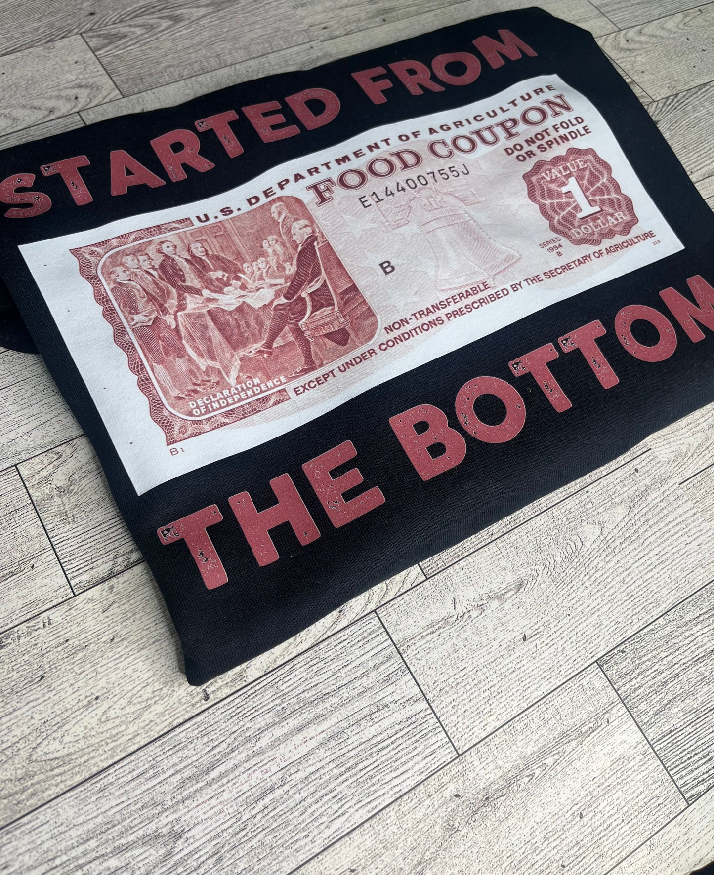 Started from the bottom Shirt (Burgundy font)