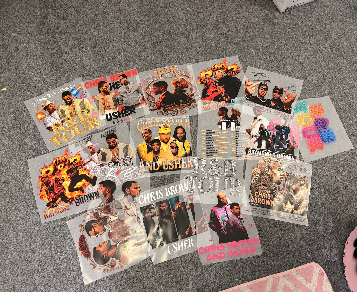 Usher and Chris Brown R & B Tour Grab Bag (includes 5 adult transfers)