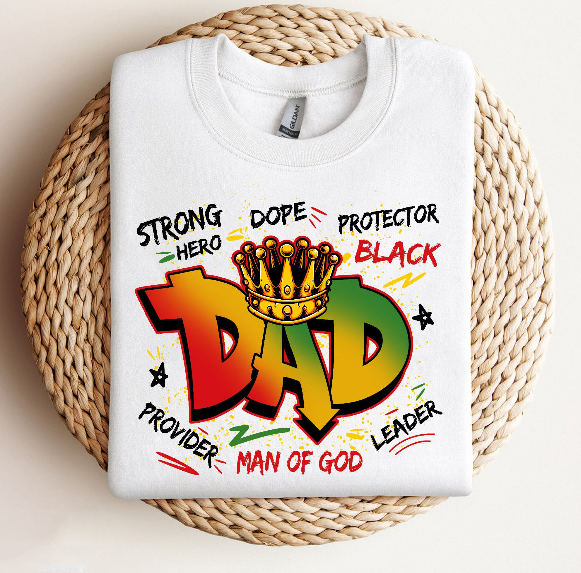 Black Dad Graffiti DTF TRANSFERS