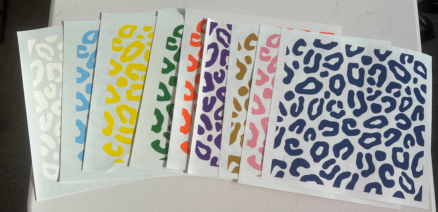 12x12  Leopard Sheets Screen Print