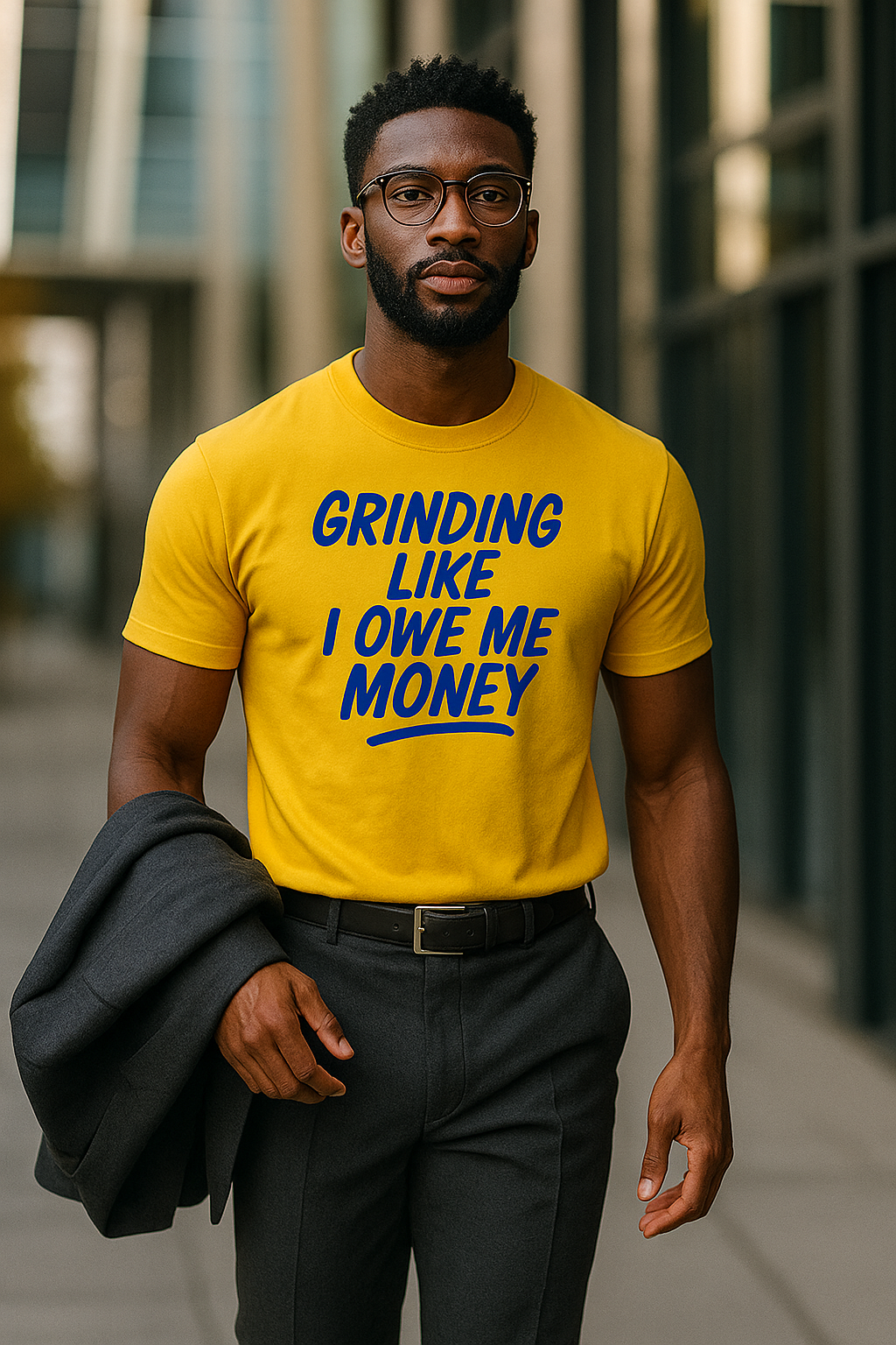 Grinding Like I owe Me Money Screen Prints