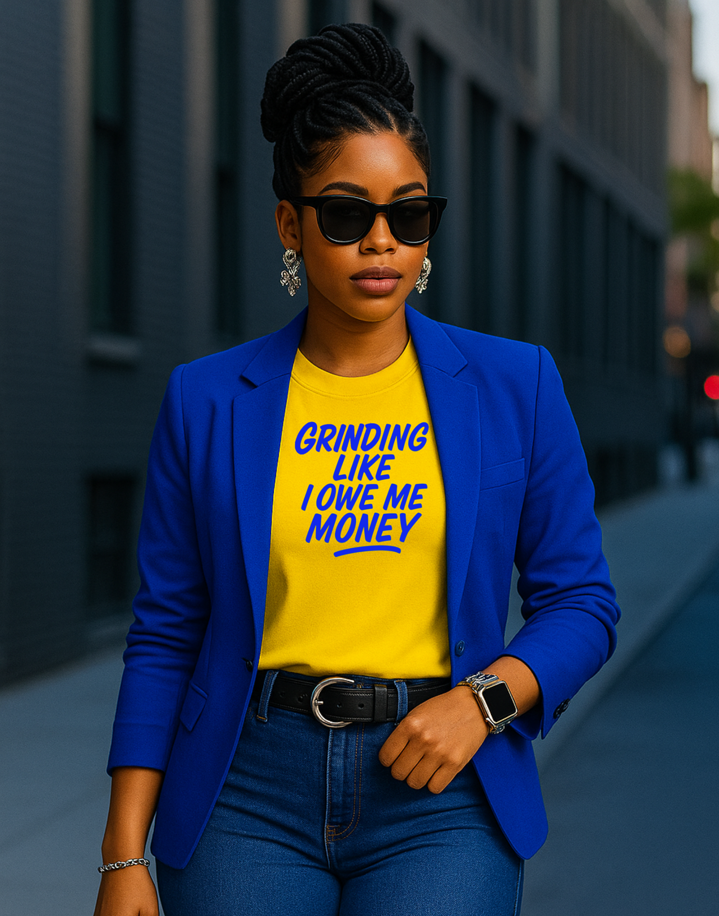 Grinding Like I owe Me Money Screen Prints