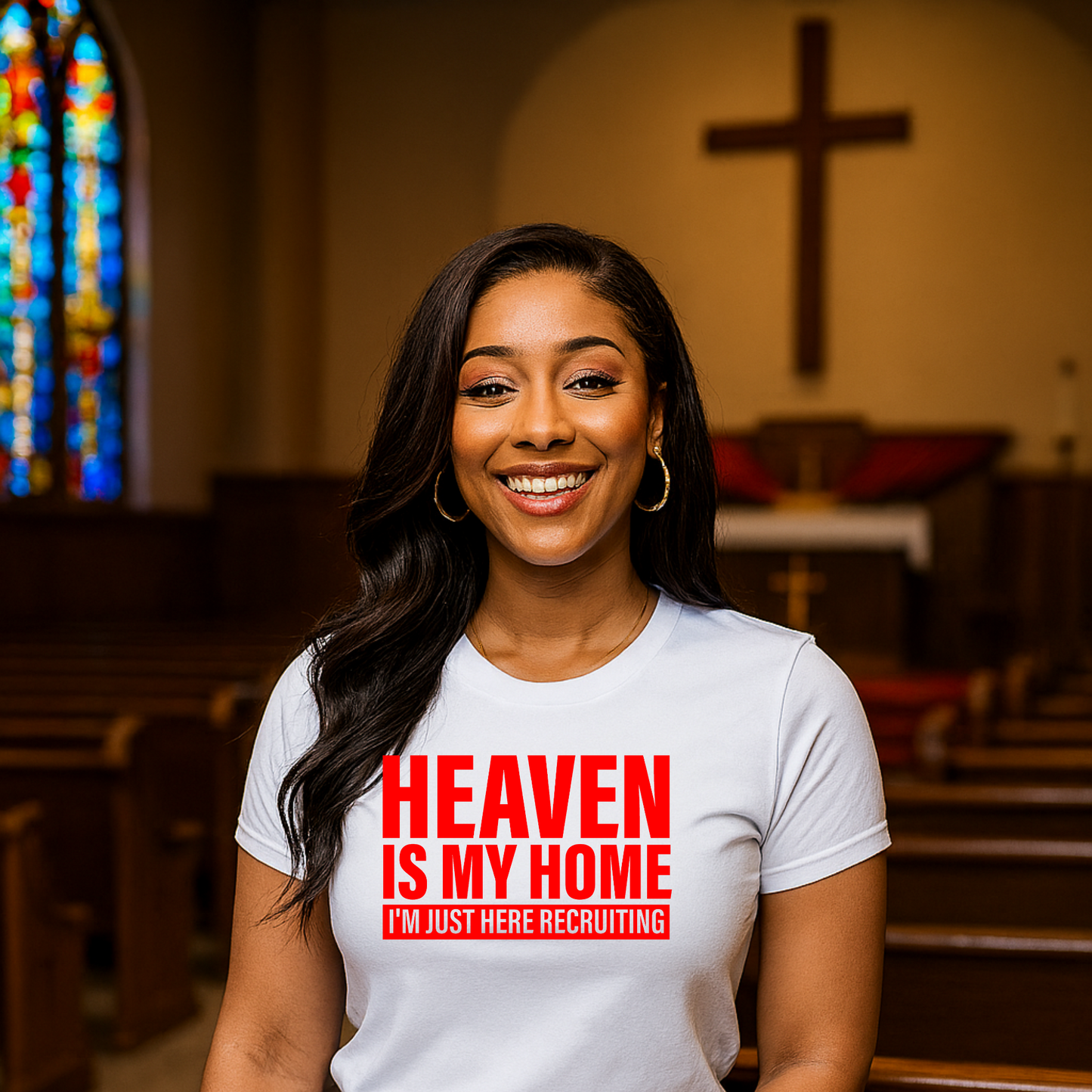 Red Heaven is my Home, I am Here Recruiting Screen Prints
