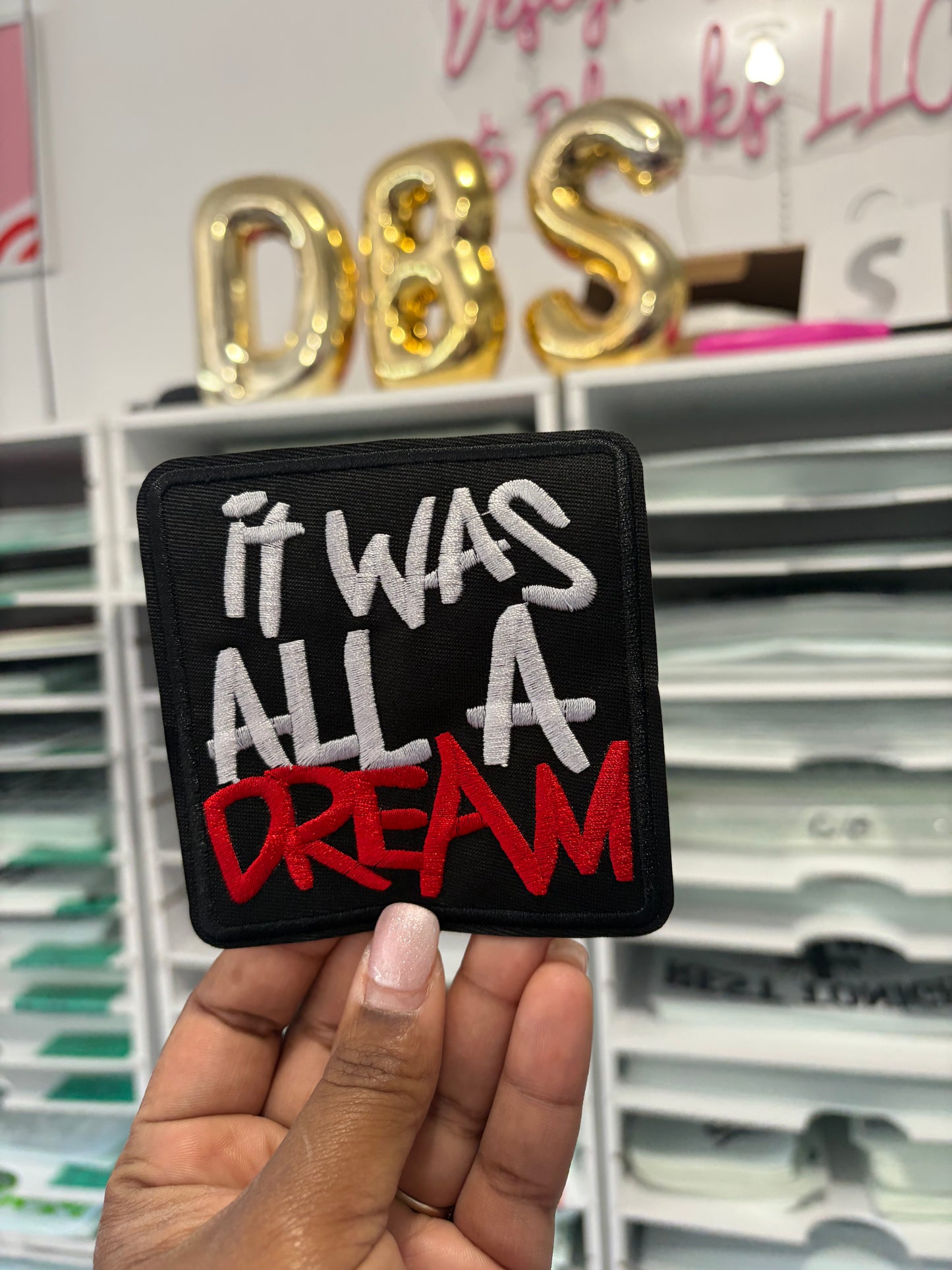 4 in Its was All a Dream Hat Patches for Trucker Hats | Iron On