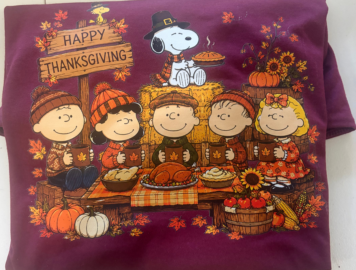 Snoopy Thanksgiving Squad Tee