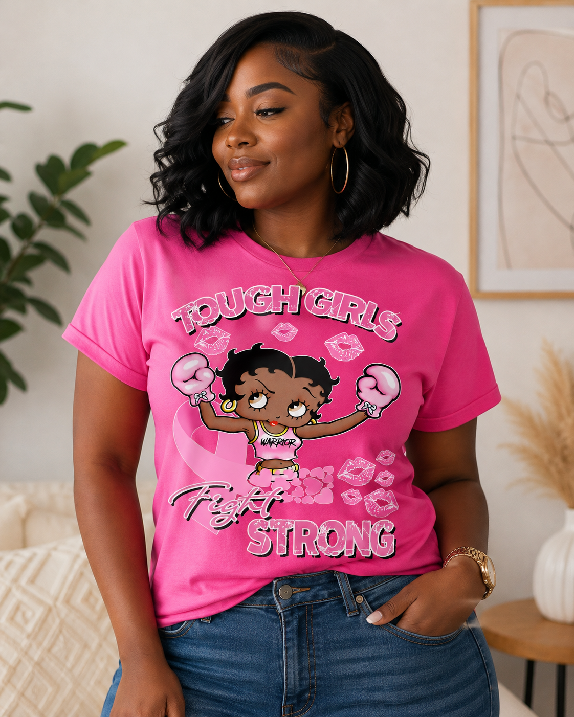 Tough Girls Fight Strong DTF Transfer