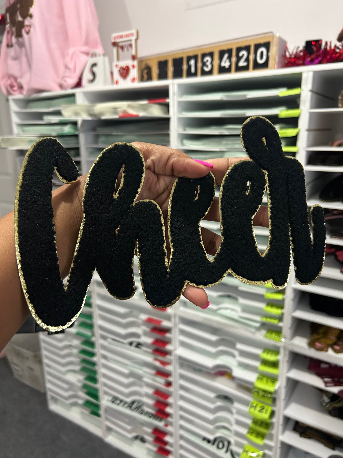 Cheer chenille patch