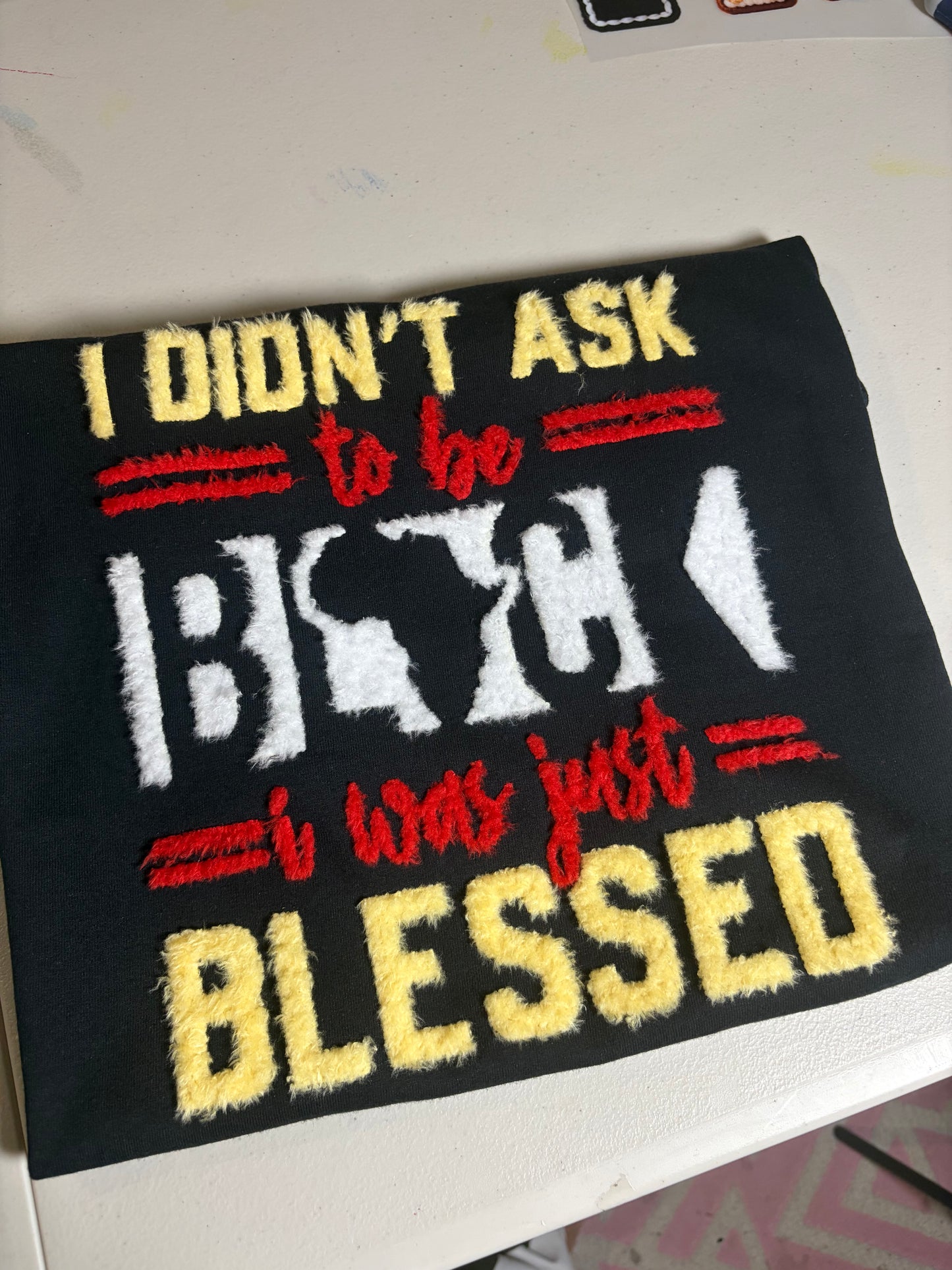 I didn’t ask to be Black I was just blessed Fuzzy Patches