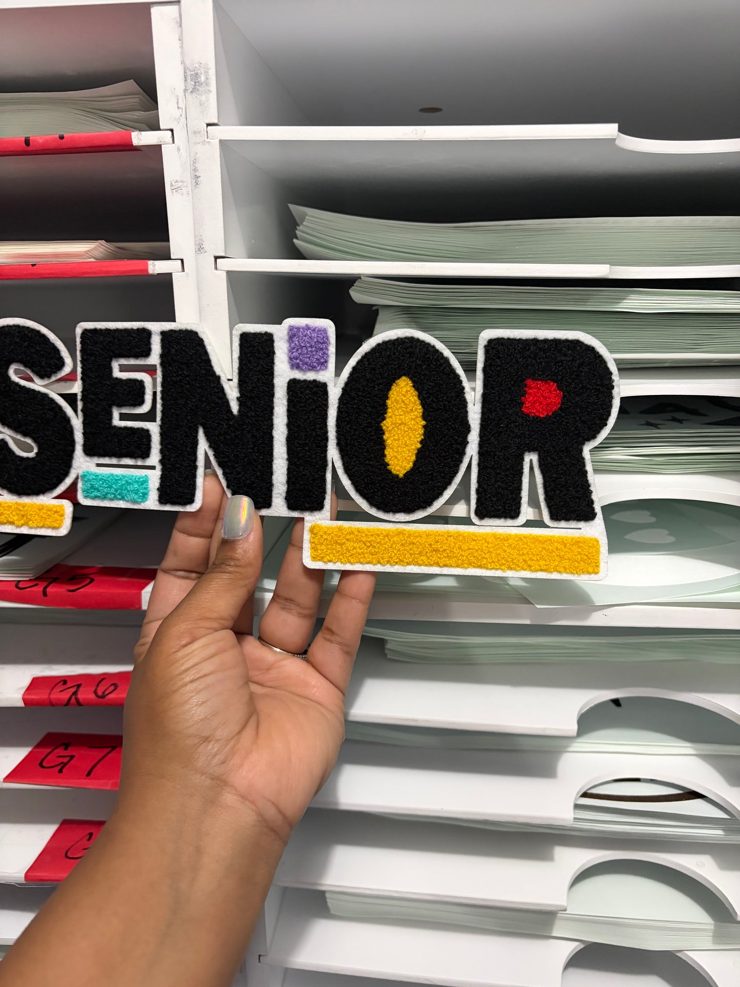 Retro Senior Custom Chenille Patches for Jackets | Embroidered & Varsity Style