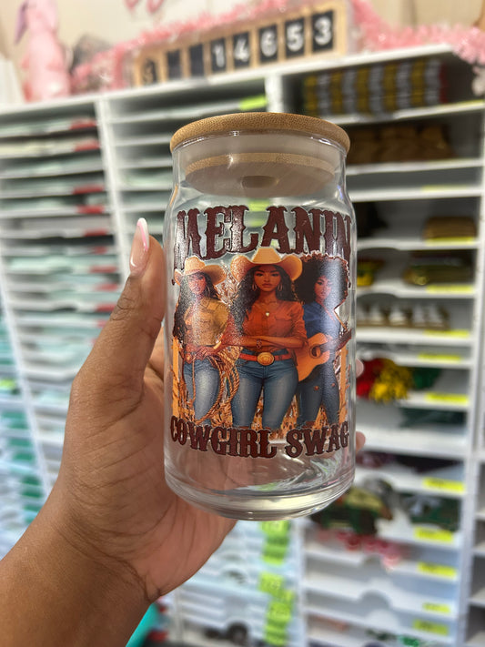 Melanin Cowgirl UV Decal