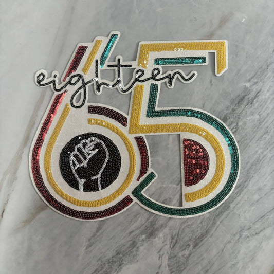 Sequin 1865 Chenille Patch