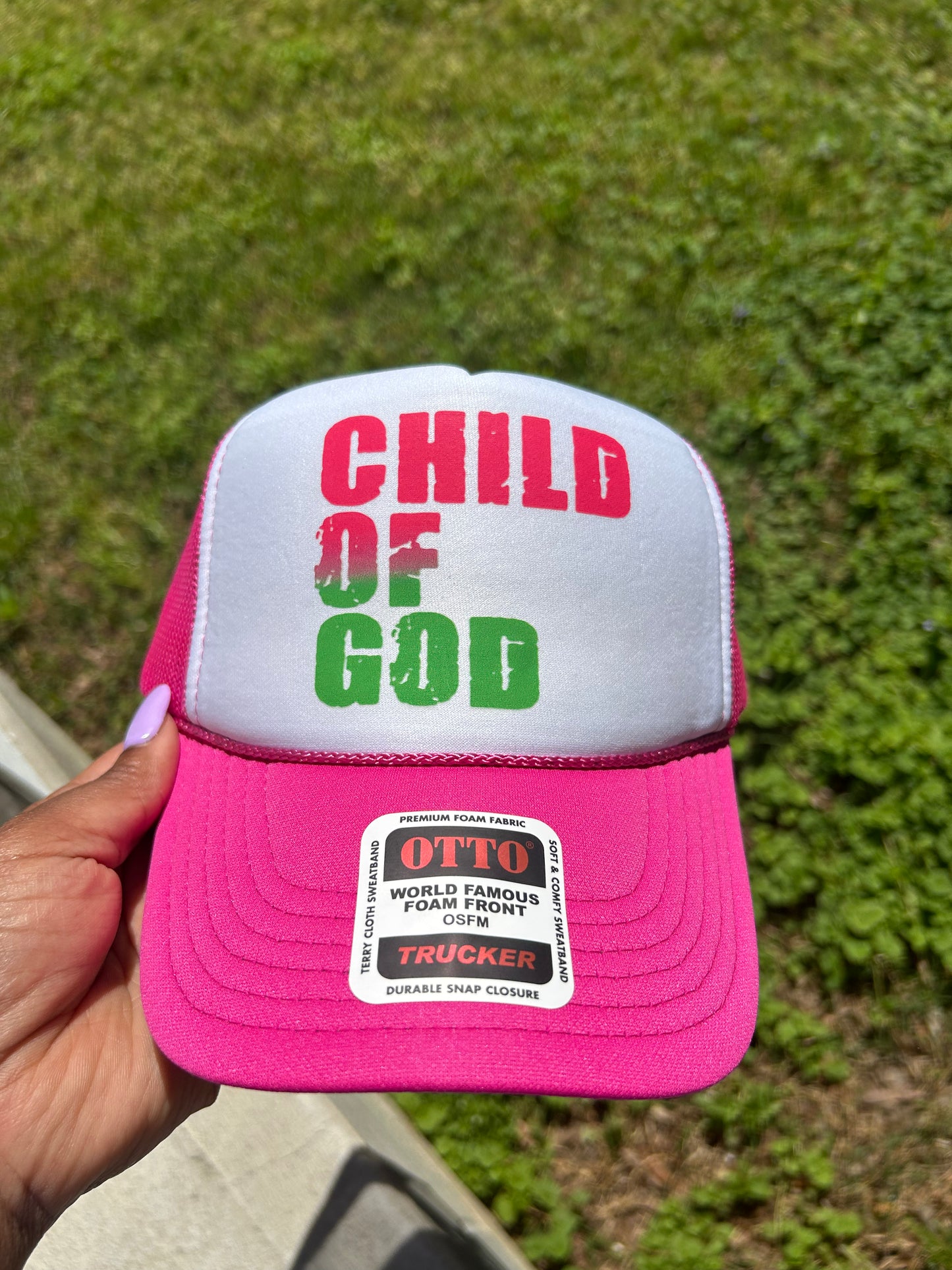 3 inch Child of God Hat Transfers