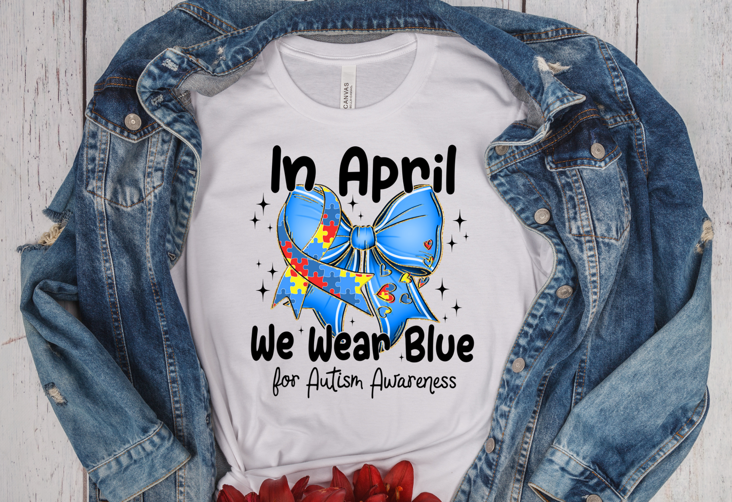 In April we Wear Blue DTF Transfer