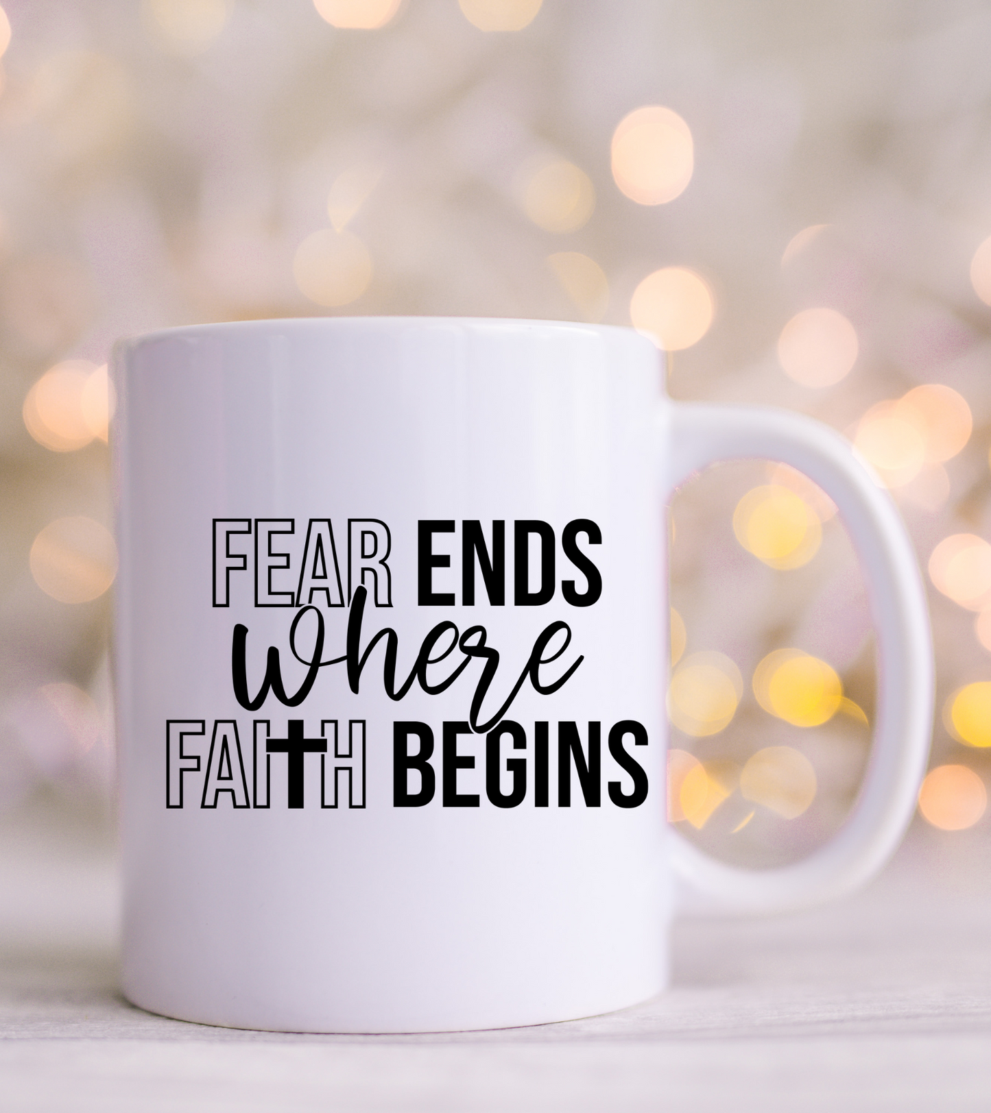 Fear ends Where faith Begins Decals