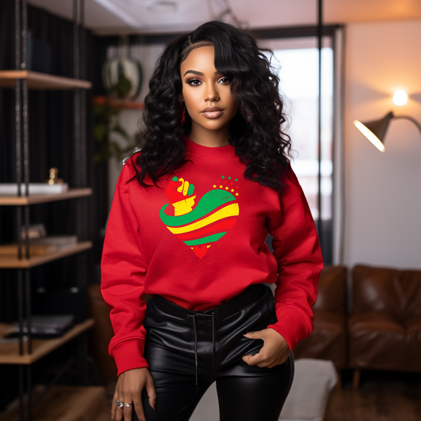 Juneteenth Fist & Heart DTF TRANSFER