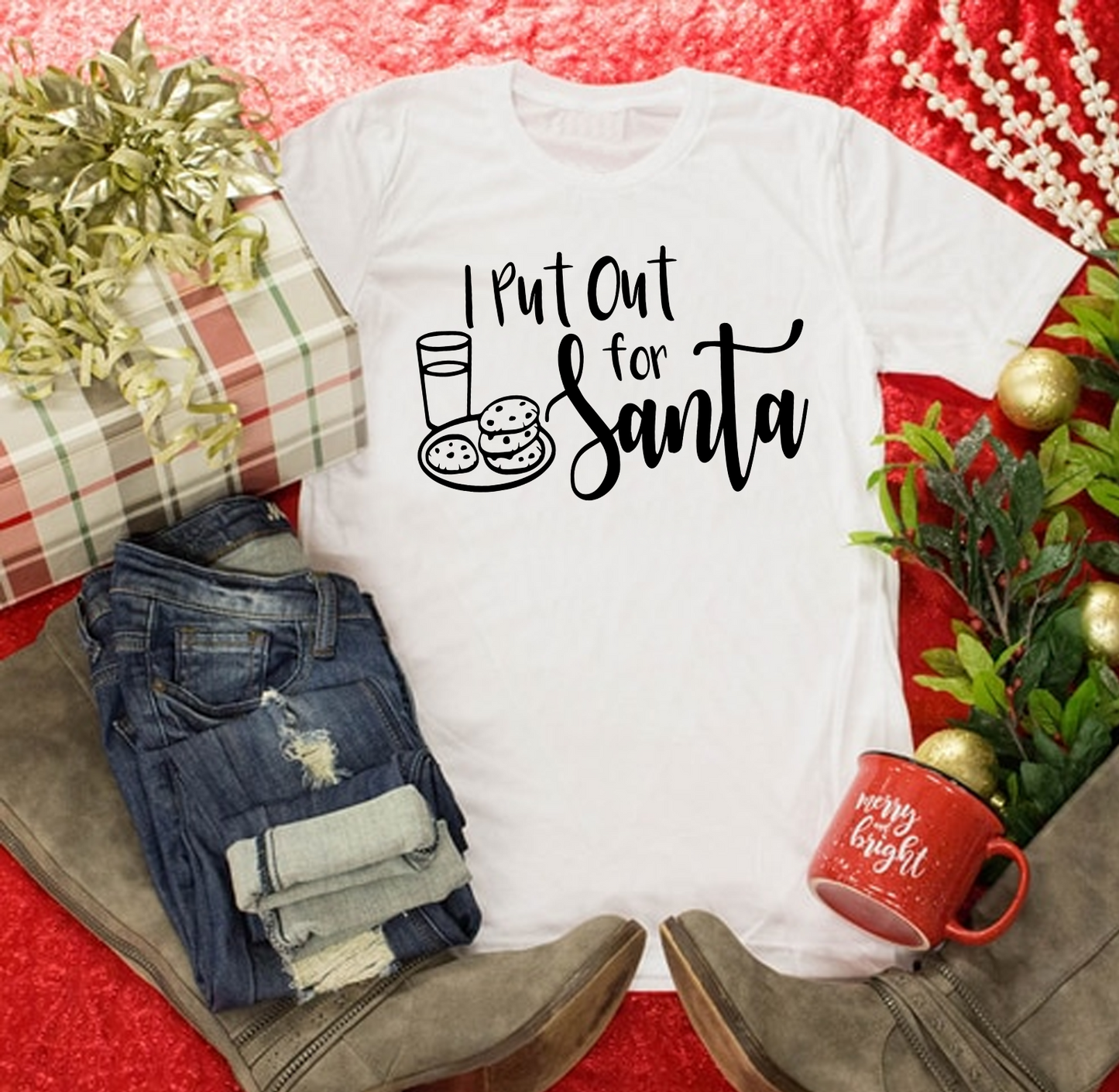 I Put Out for Santa Screen Print