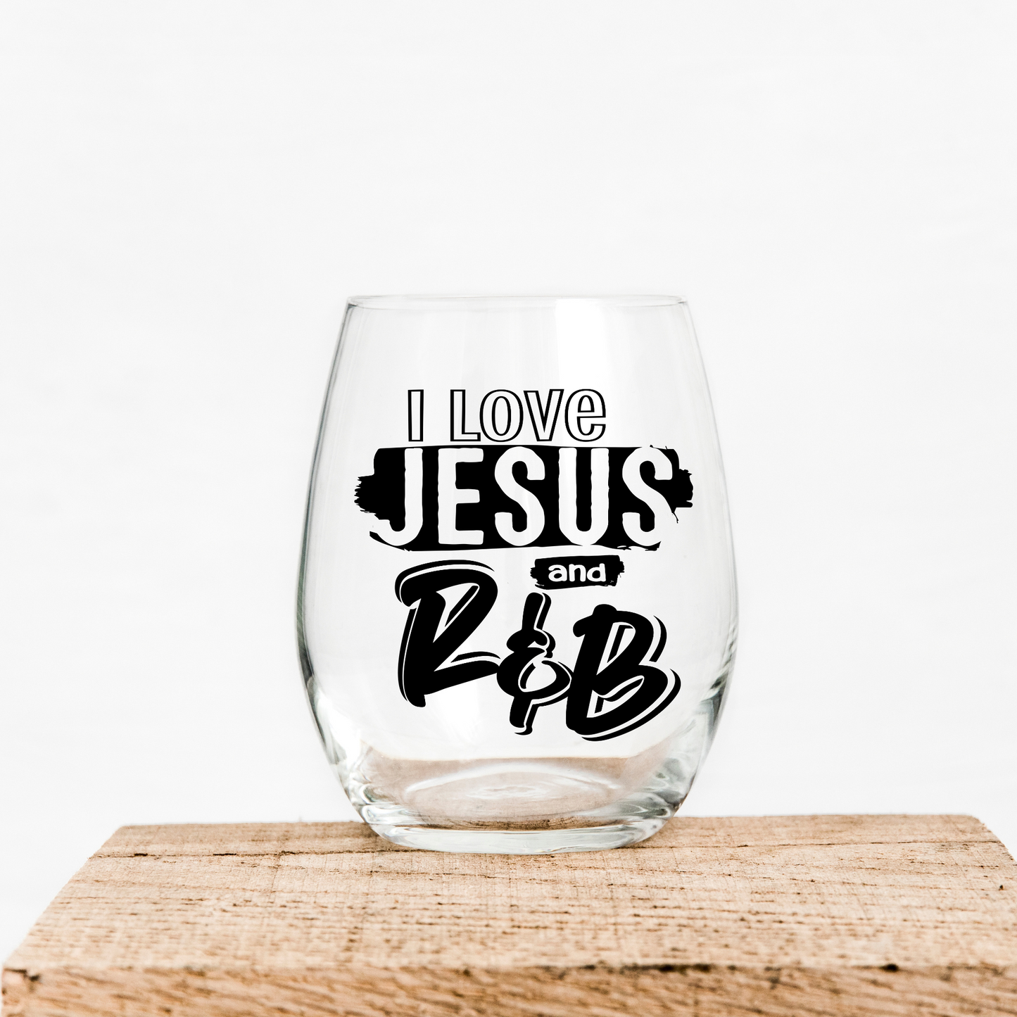 I Love Jesus and R & B UV Decal