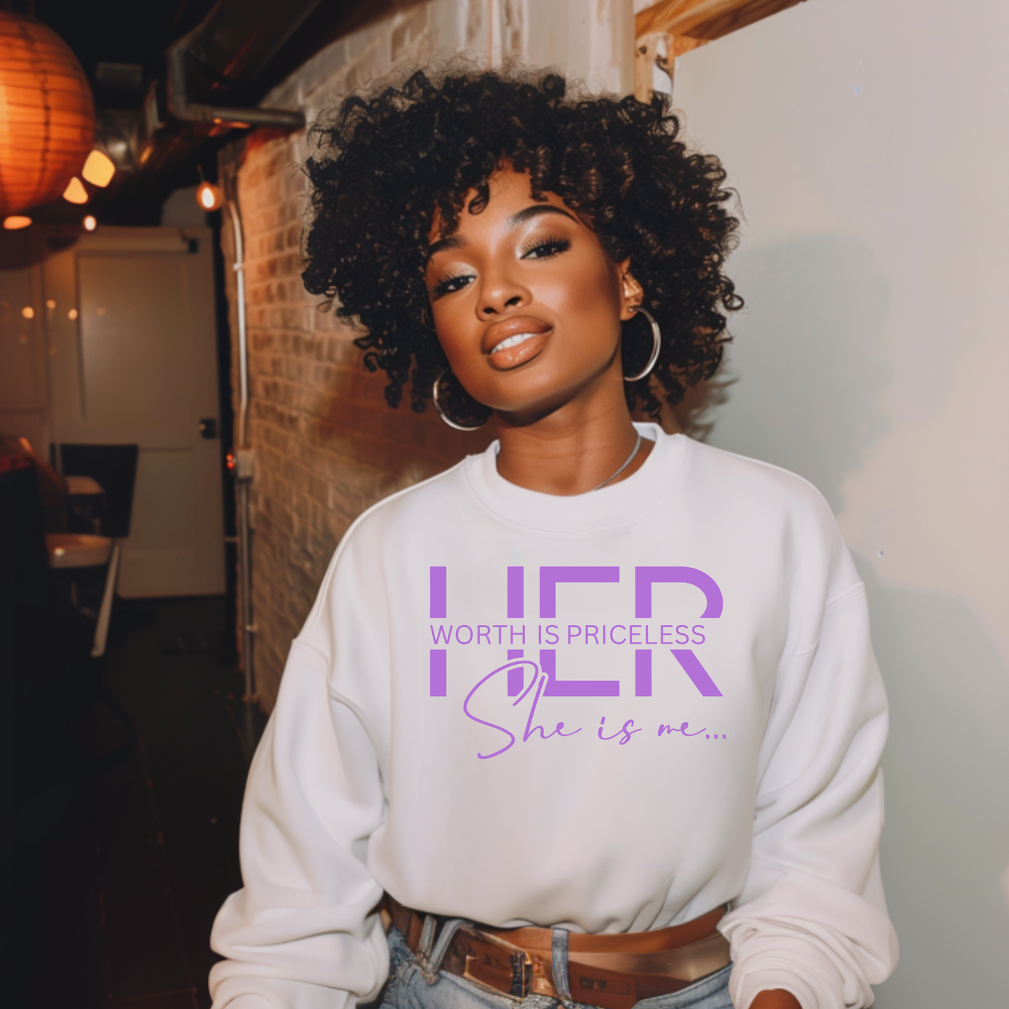 Her Worth is Priceless, She is Me Screen Prints