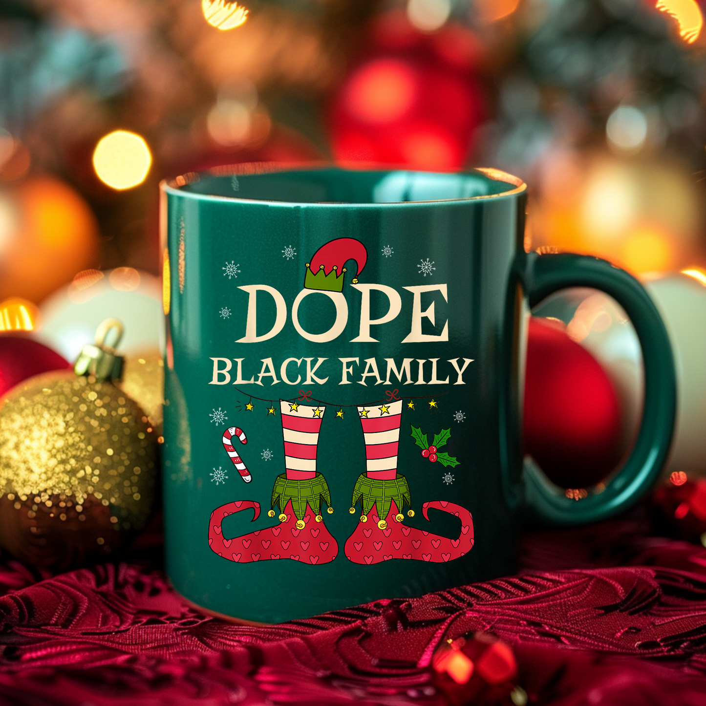 Christmas Dope Black Family Decals