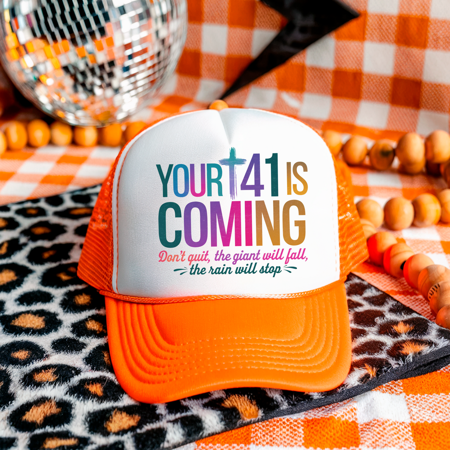 3 inch Your 41 is Coming Hat Transfers