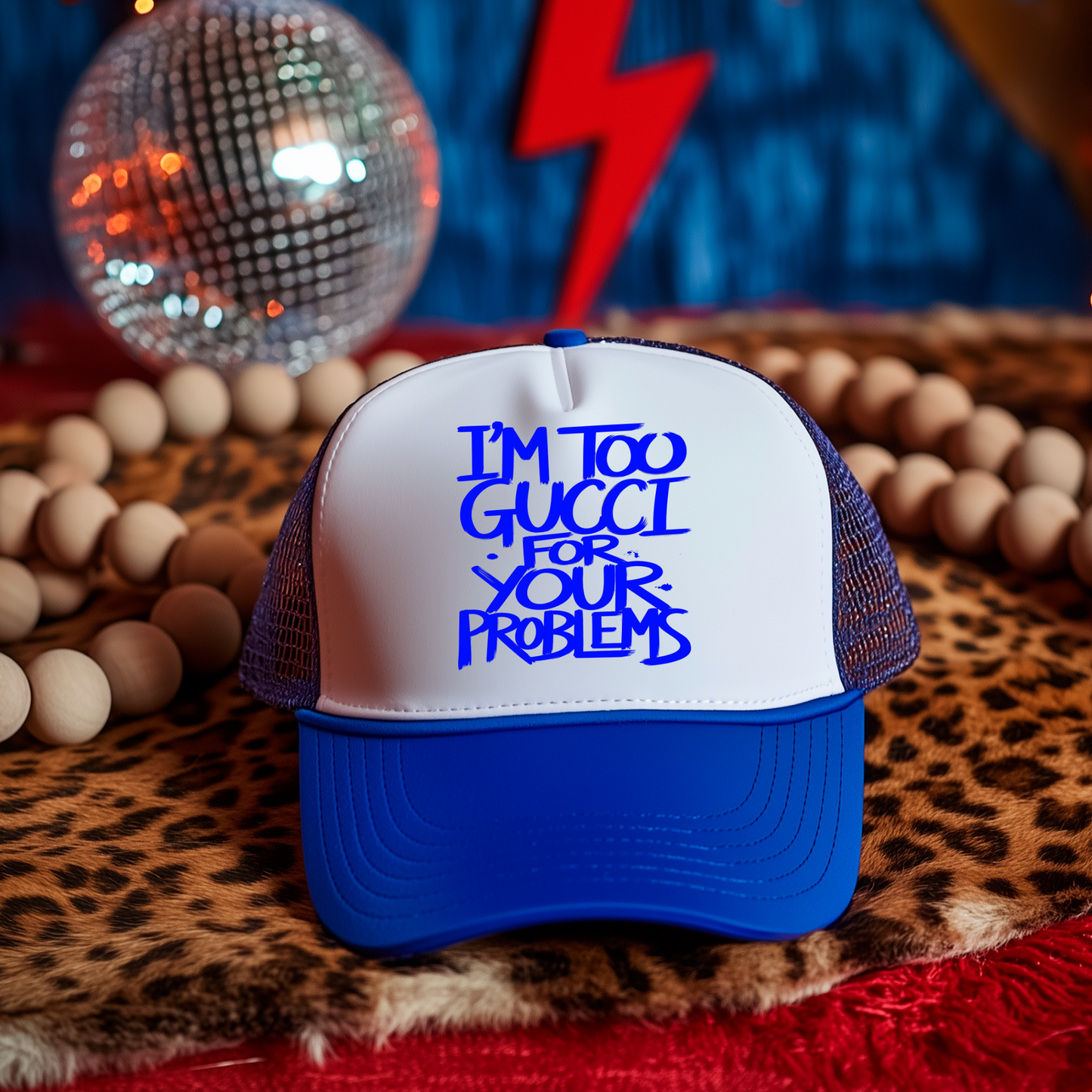 3 inch I'm Too Gucci for your Problems Hat Transfers