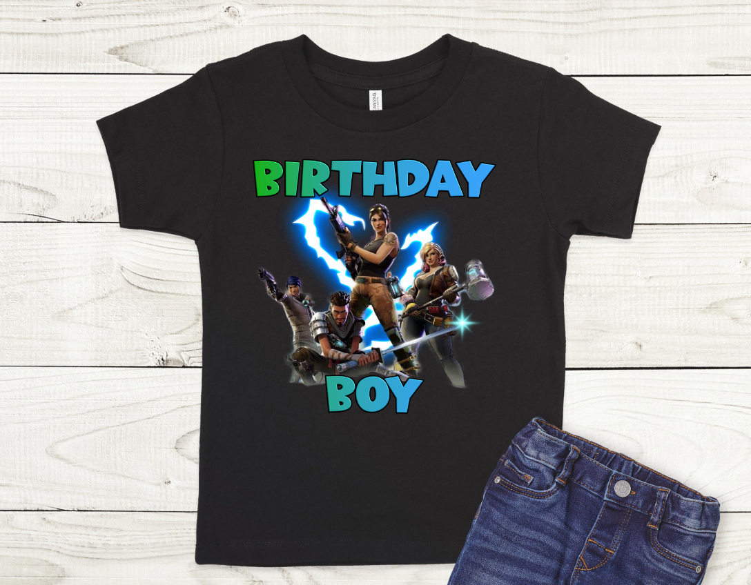 Fornite Birthday Squad Birthday Shirt
