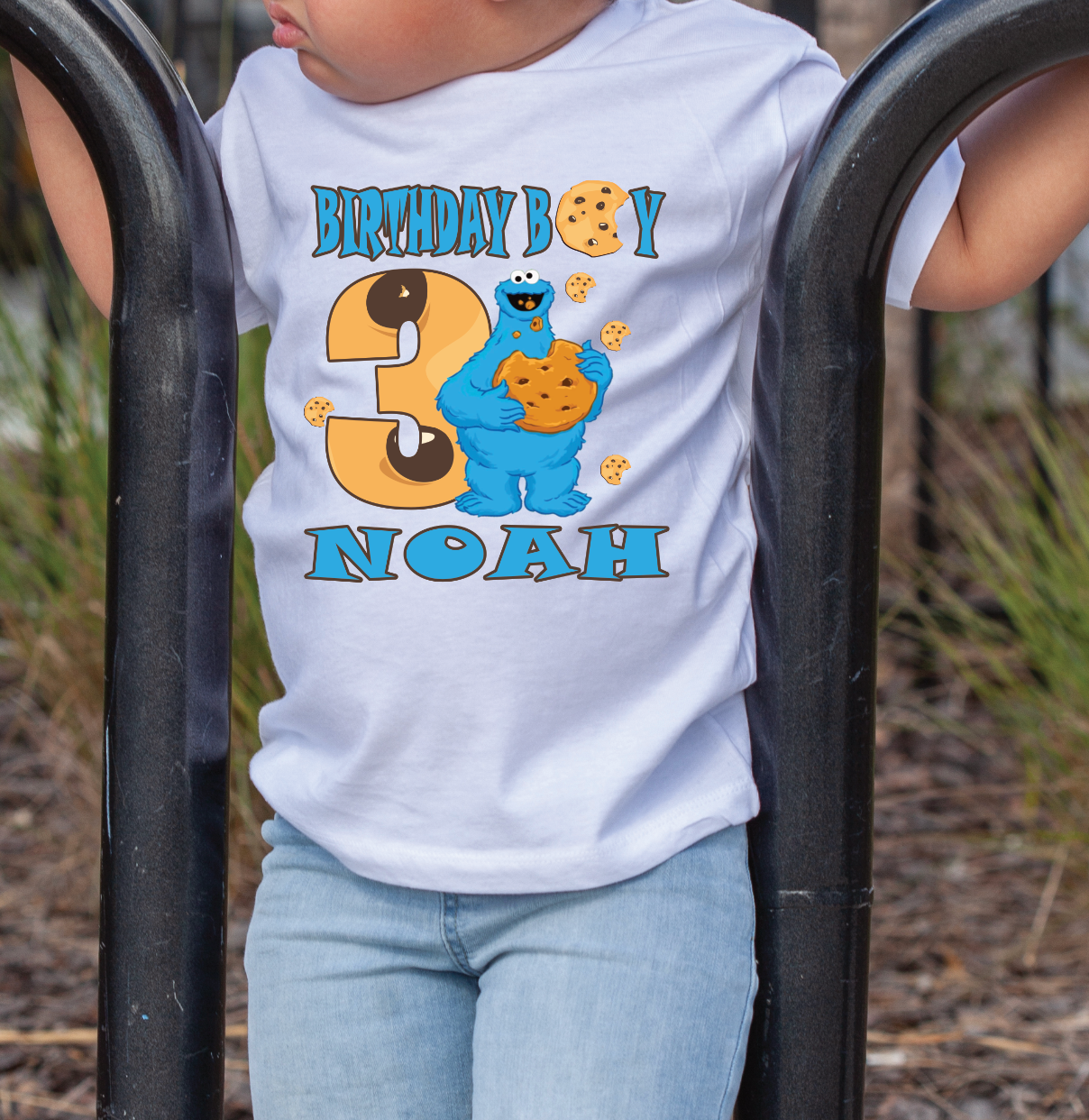 Cookie Monster Birthday Shirt