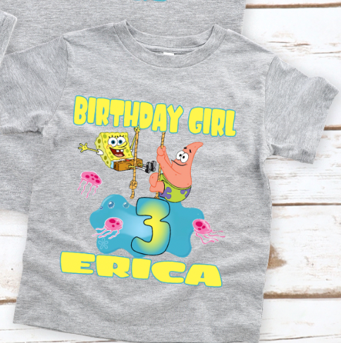 Spongebob Birthday Shirt