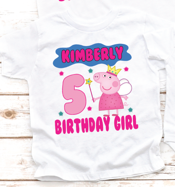 Peppa Pig Birthday Shirt