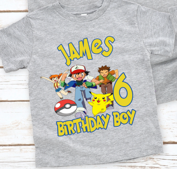 Pokemon Birthday Shirt (Boy)