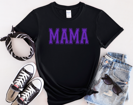 3D (Puffy Print)  VARSITY MAMA Shirt