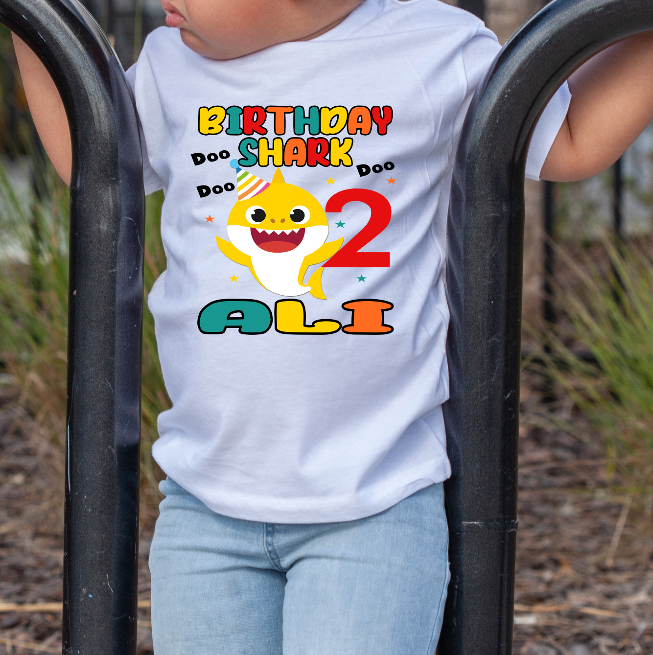 Baby Shark Birthday Shirt (White)