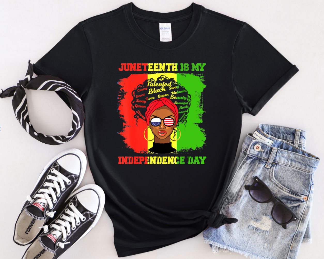 Afro Lady Juneteenth is my Independence Day Transfer