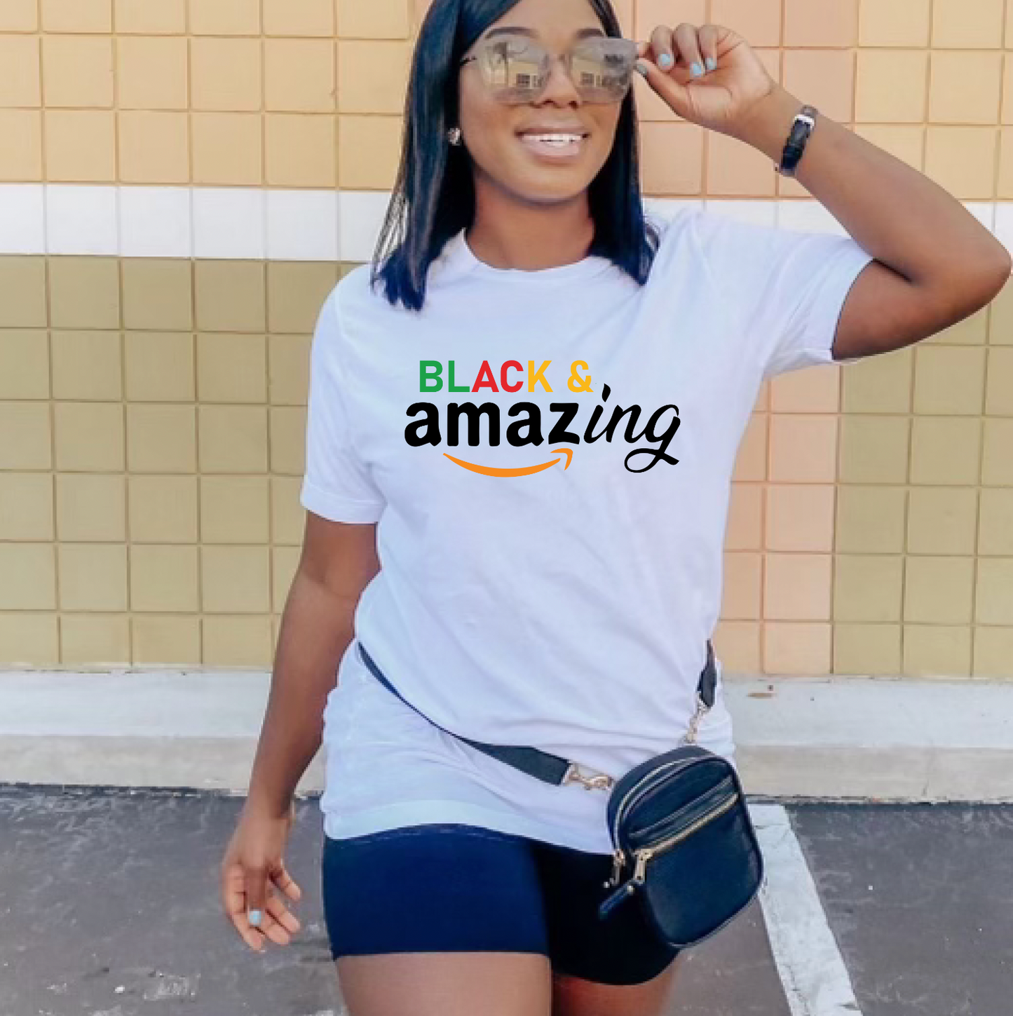 Black & Amazing DTF Transfer