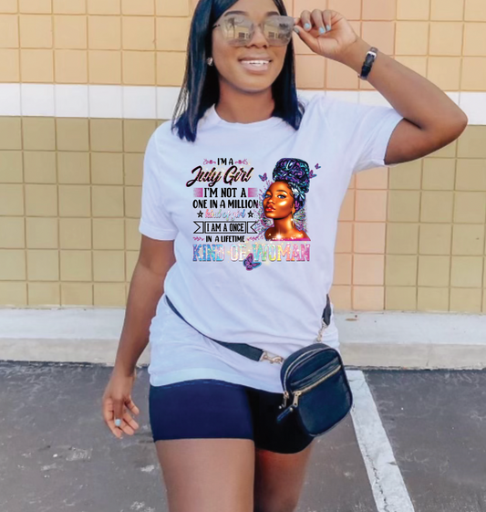 I'm a July Girl DTF Transfer