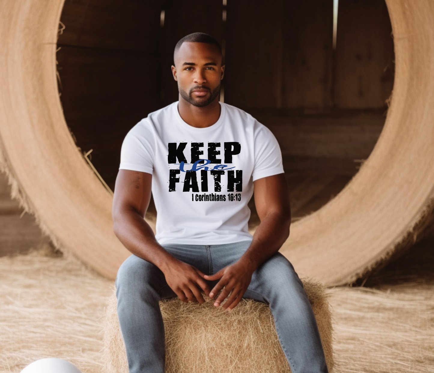 Distress Effect Keep the Faith PNG