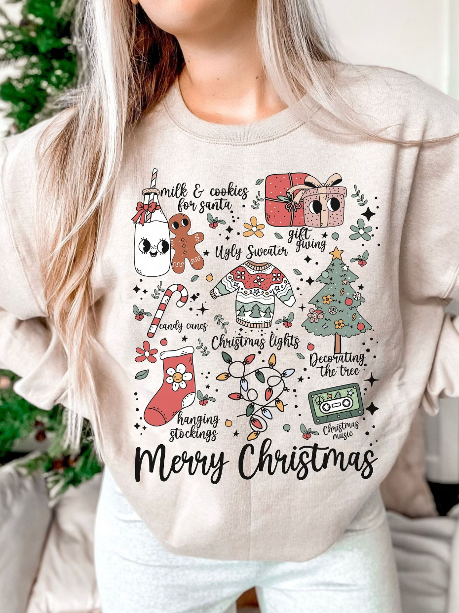 Retro Christmas Transfer