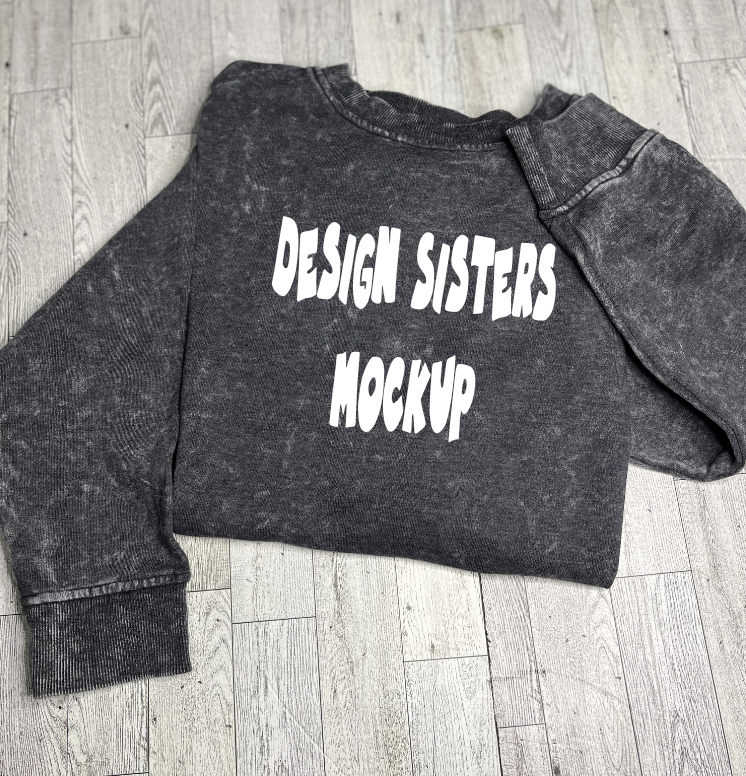 Black Ash Wash No Boundaries Sweatshirt (without hat)