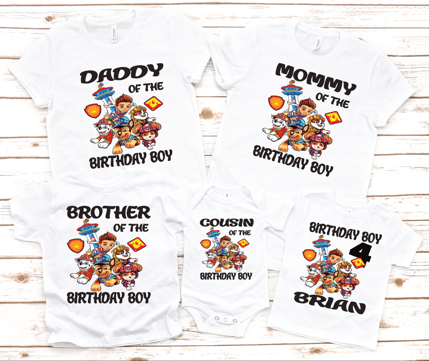 Paw Patrol Family Birthday Bundle PNG