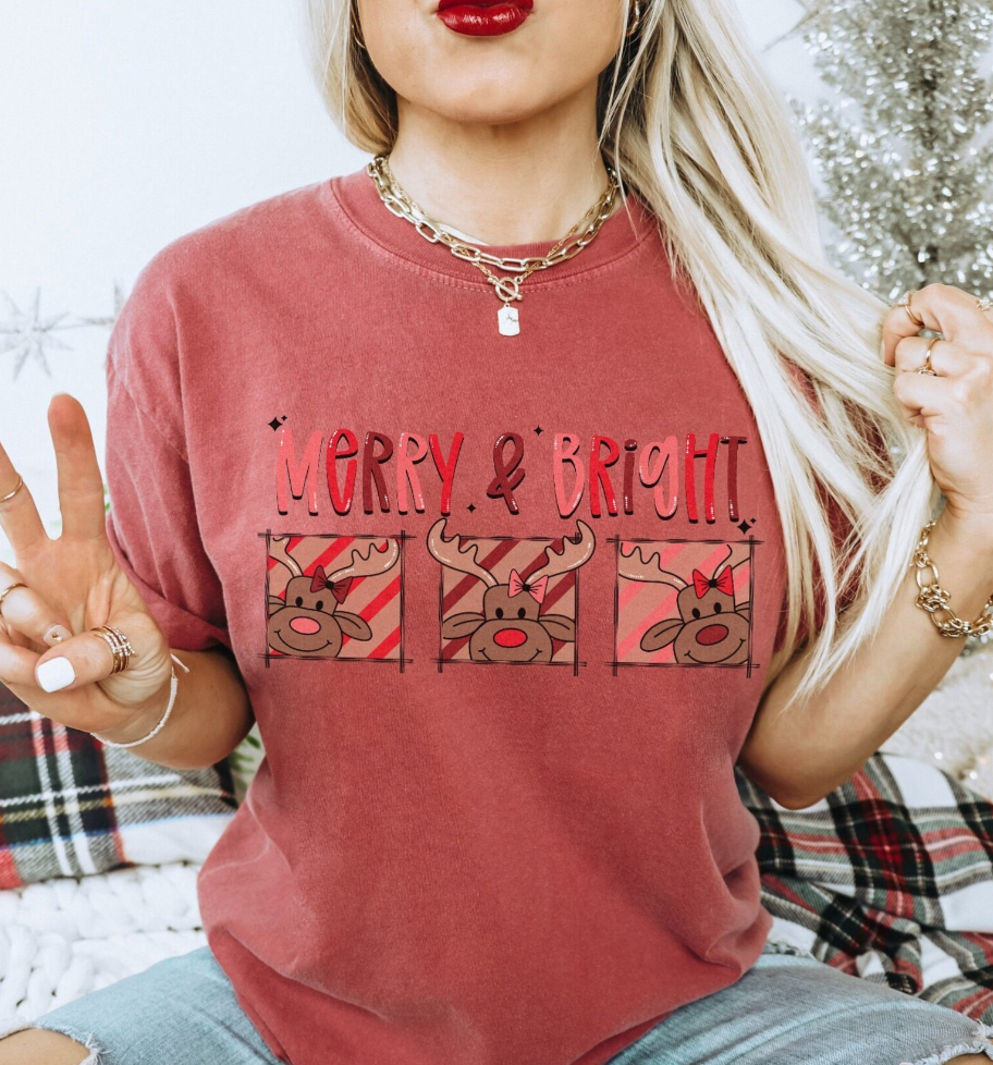 Merry & Bright Transfer