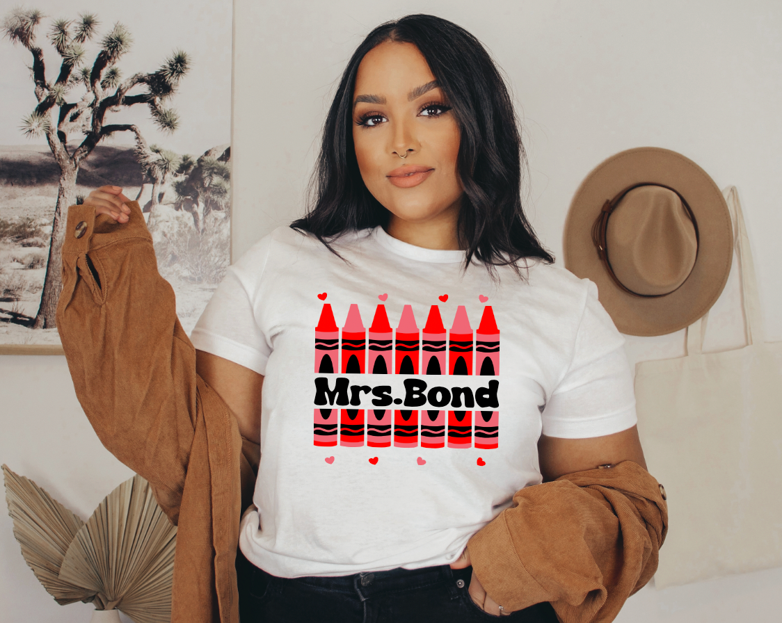 Crayon Monogram Transfer